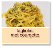 tagliolini  met courgette