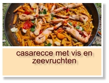 casarecce met vis en zeevruchten