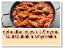 gehaktballetjes uit Smyrna soutzoukakia smyrneika