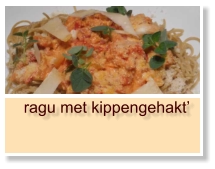 ragu met kippengehakt’