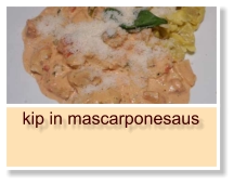 kip in mascarponesaus