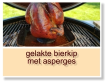 gelakte bierkip met asperges