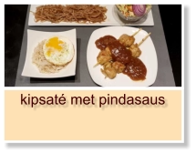 kipsaté met pindasaus