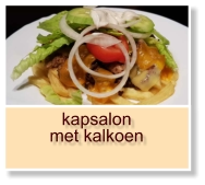 kapsalon met kalkoen