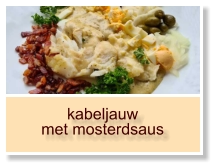 kabeljauw met mosterdsaus