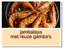 jambalaya met reuze gamba's