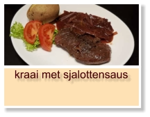 kraai met sjalottensaus