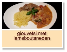 giouvetsi met lamsboutsneden