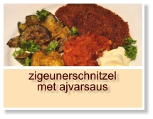 zigeunerschnitzel met ajvarsaus