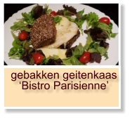 gebakken geitenkaas ‘Bistro Parisienne’