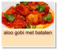 aloo gobi met bataten