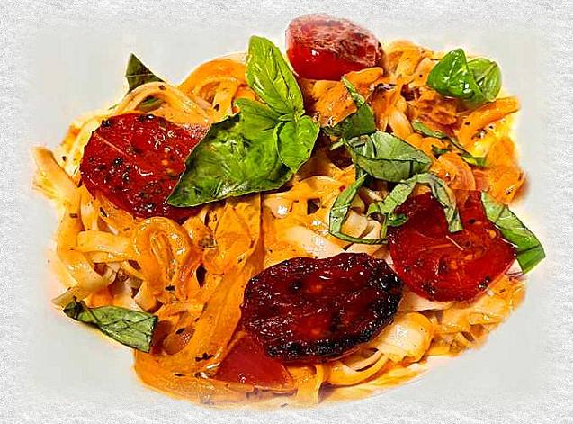 tagliatelle peperonata